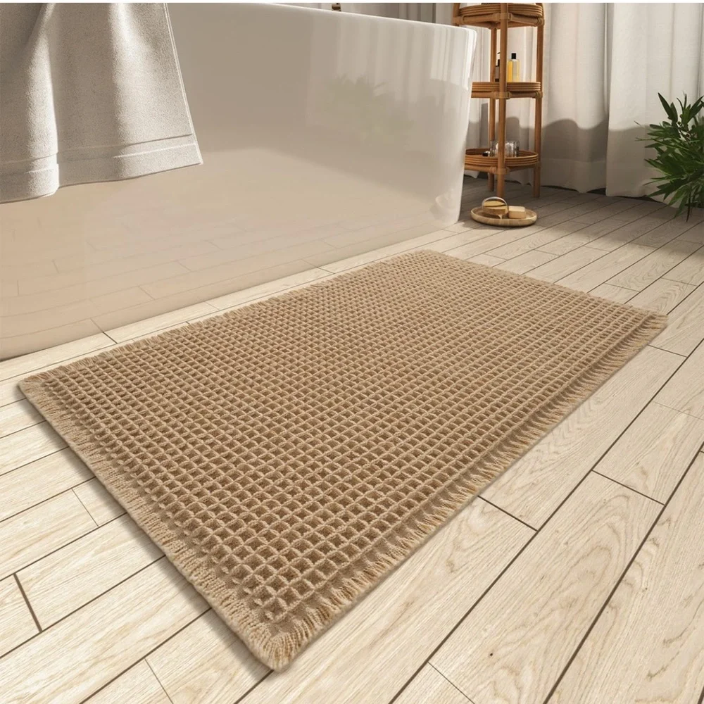 NWT Waffle Bath Mat Absorbent Non Slip Bathroom Rug 17